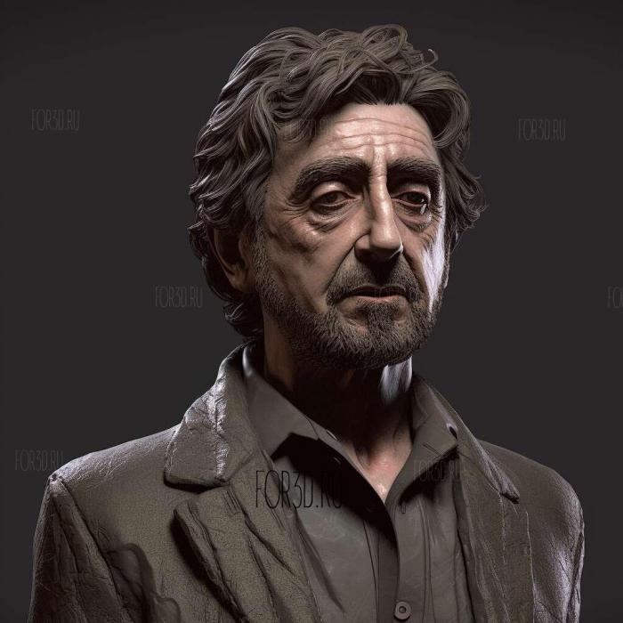 Al Pacino 4 3d stl модель для ЧПУ